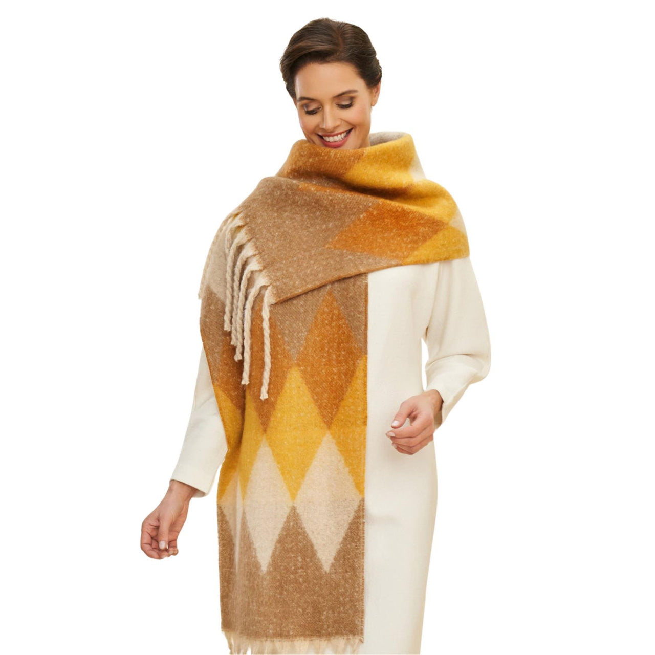 Powder Lulu Cosy Scarf | Mustard Mix