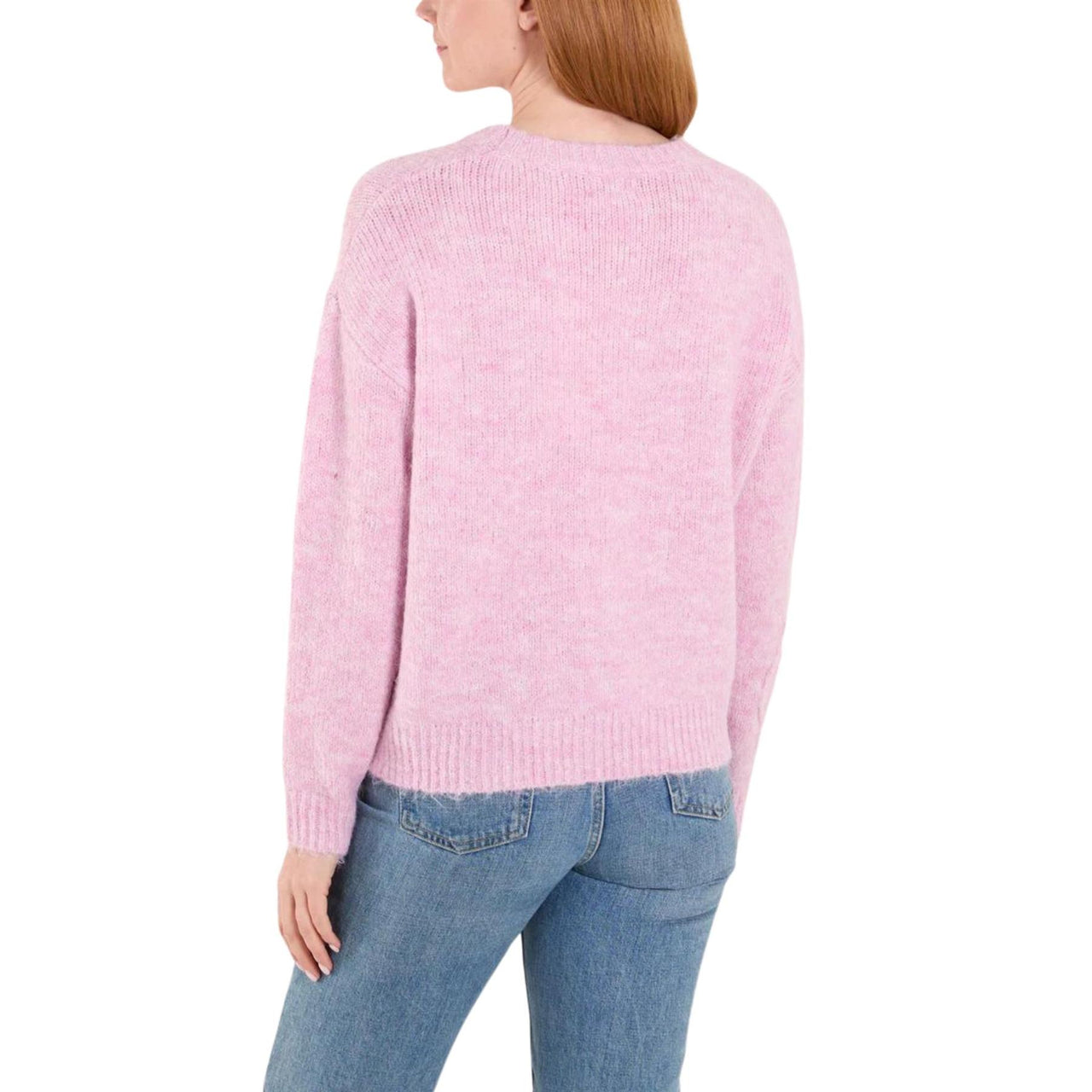 Large Flower Knit Embroidered Jumper | Pink