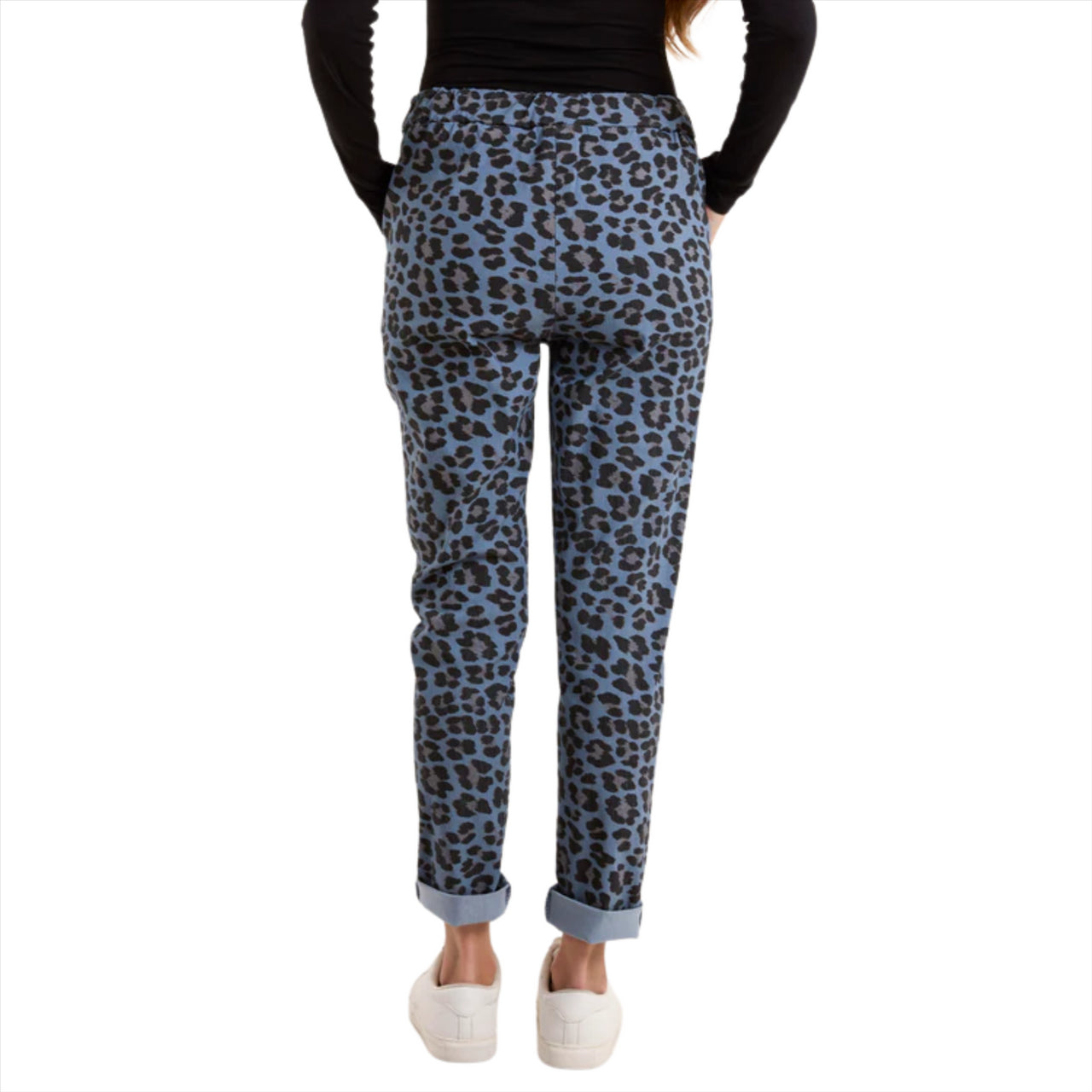 Magic Pants Super Stretch Leopard Trousers | Denim | One Size