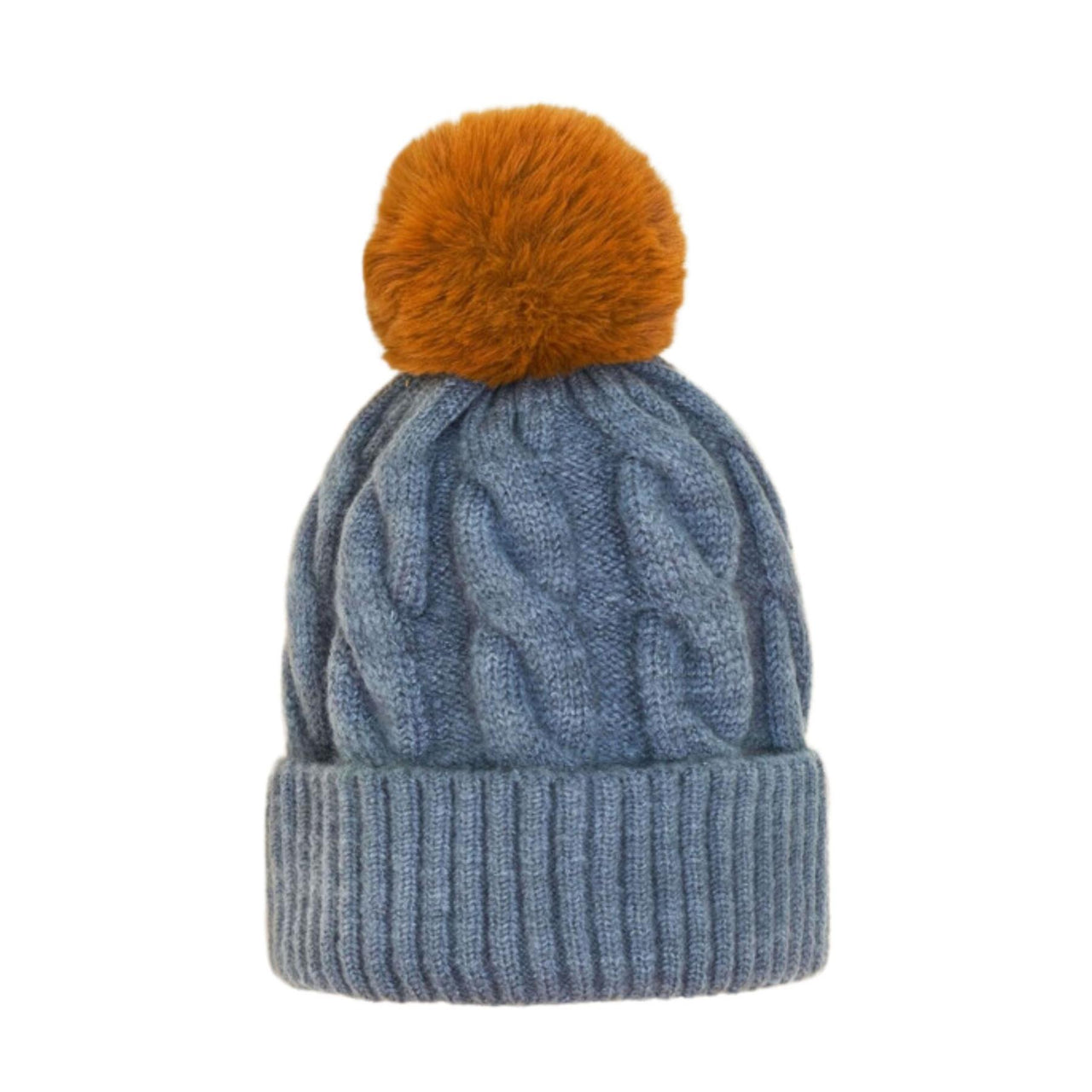 Powder Svana Bobble Hat  | Denim