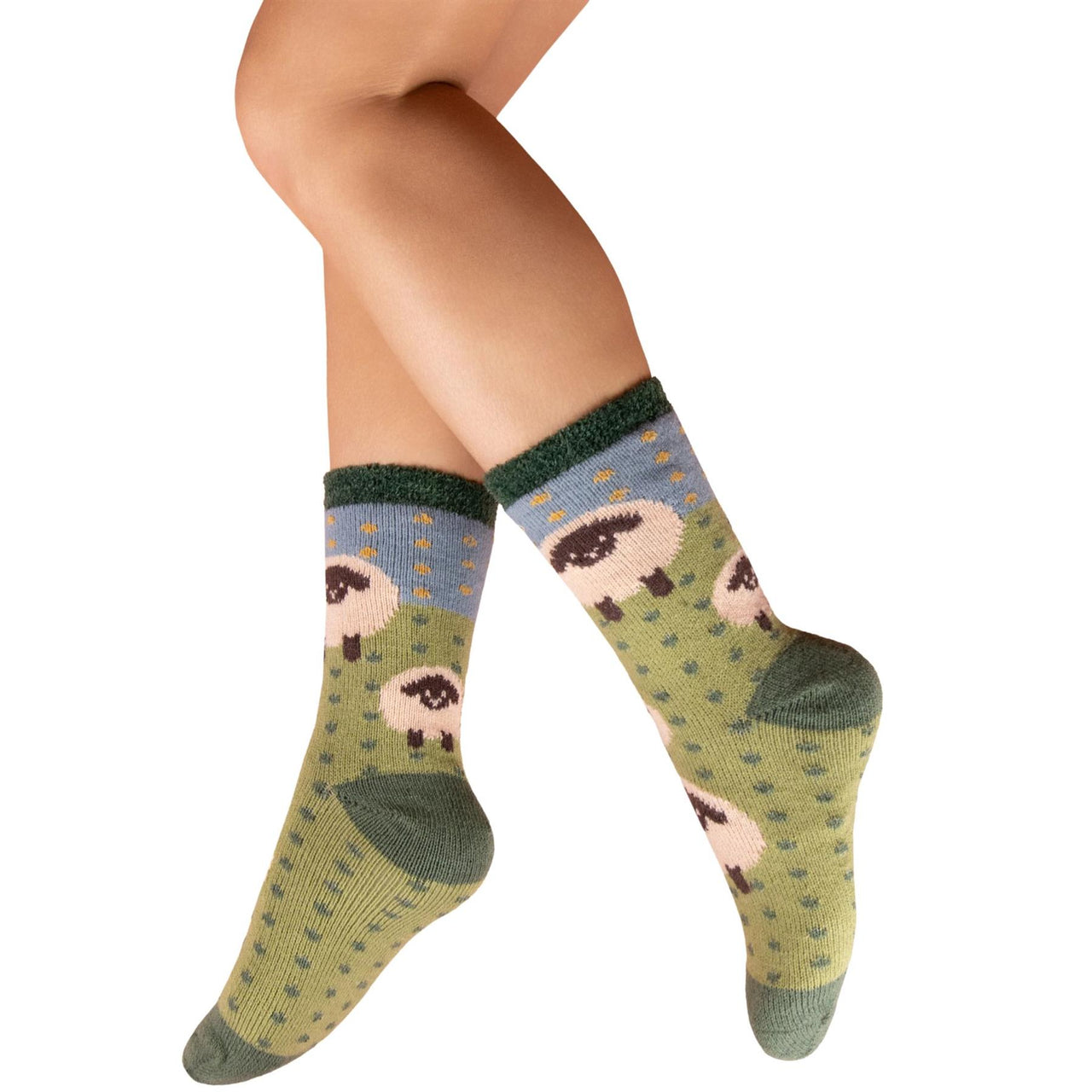 Powder Women's Cosy Ankle Socks | Cosy Sheep
