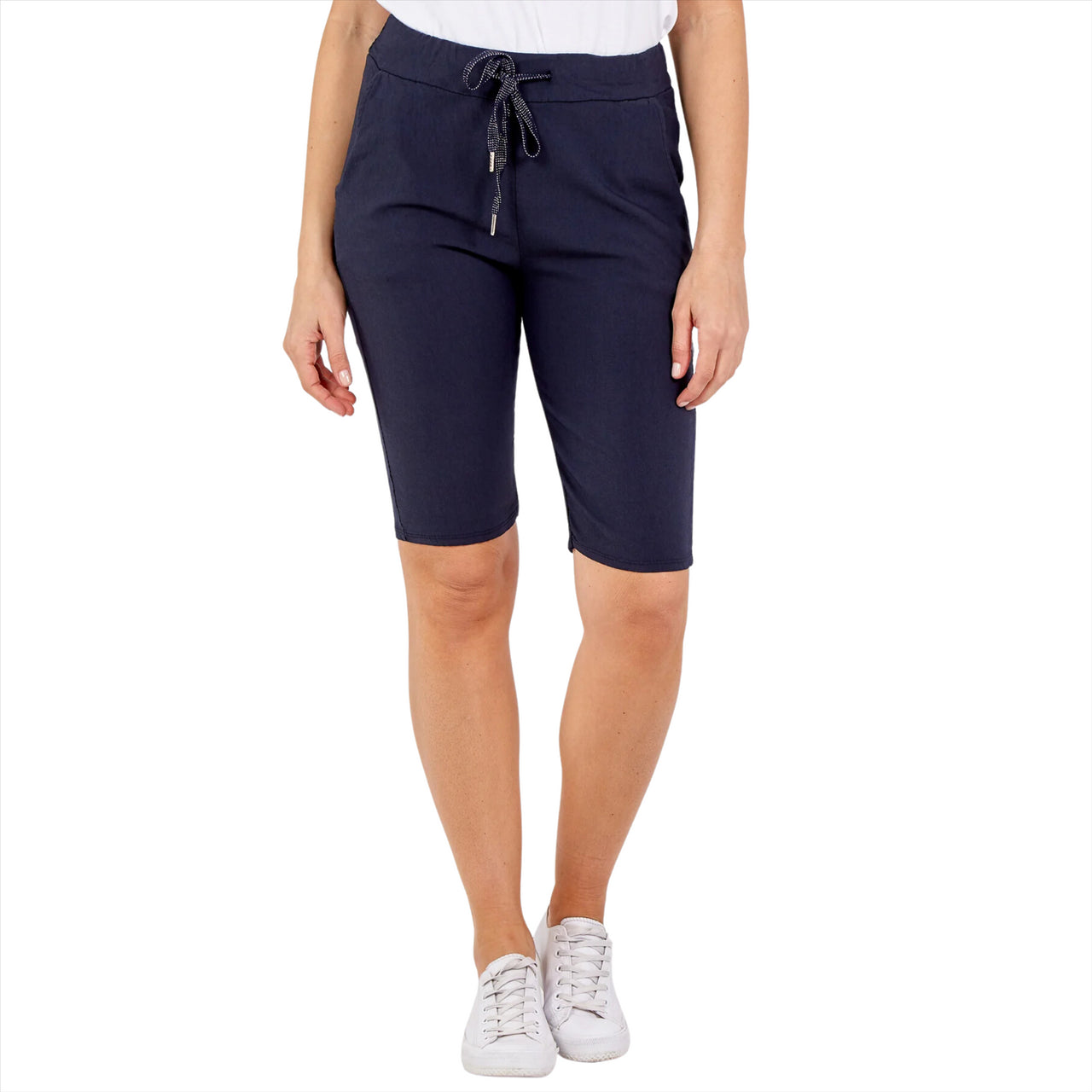 Magic Shorts Super Stretch Plain Shorts | Navy | One Size