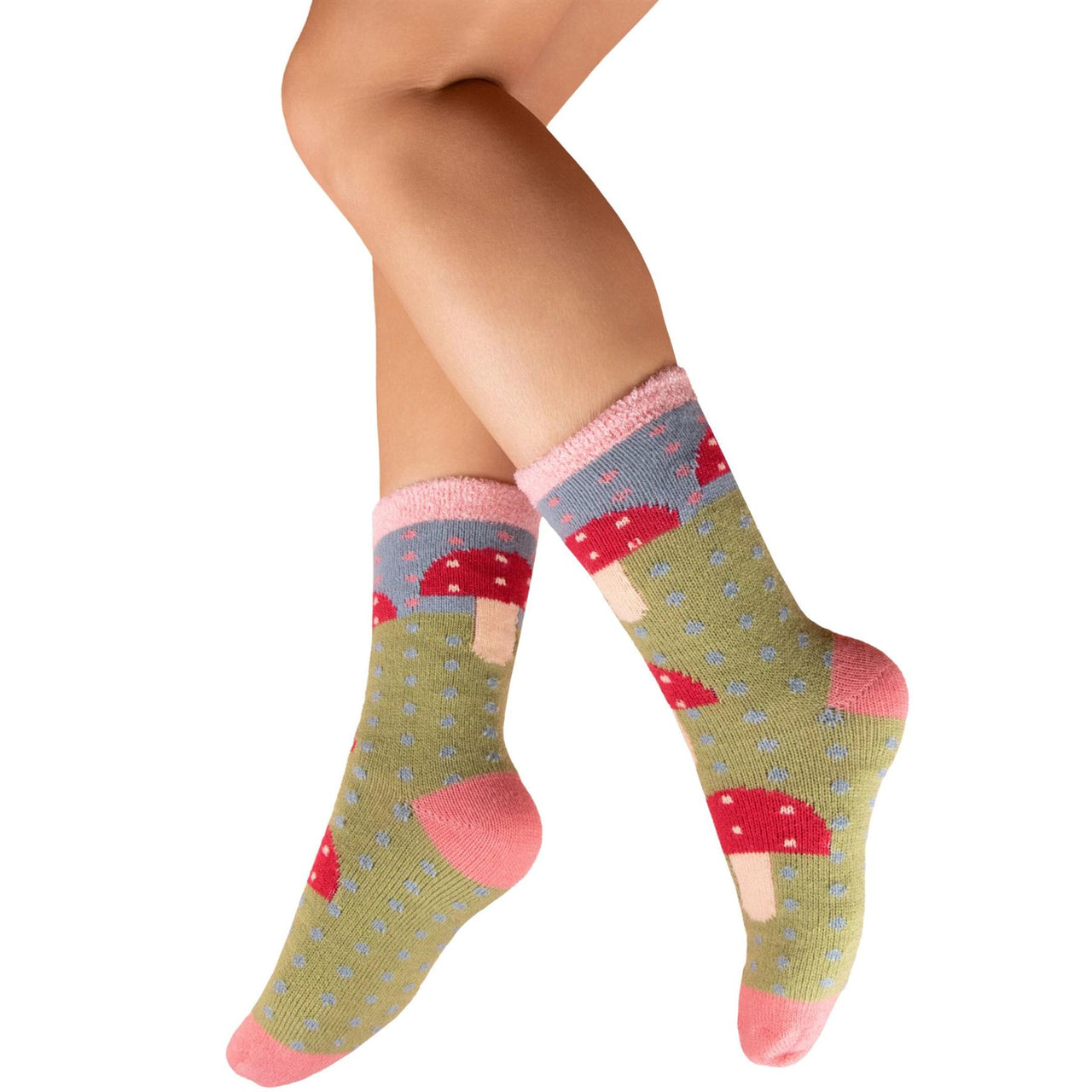 Powder Women's Cosy Ankle Socks | Cosy Toadstool
