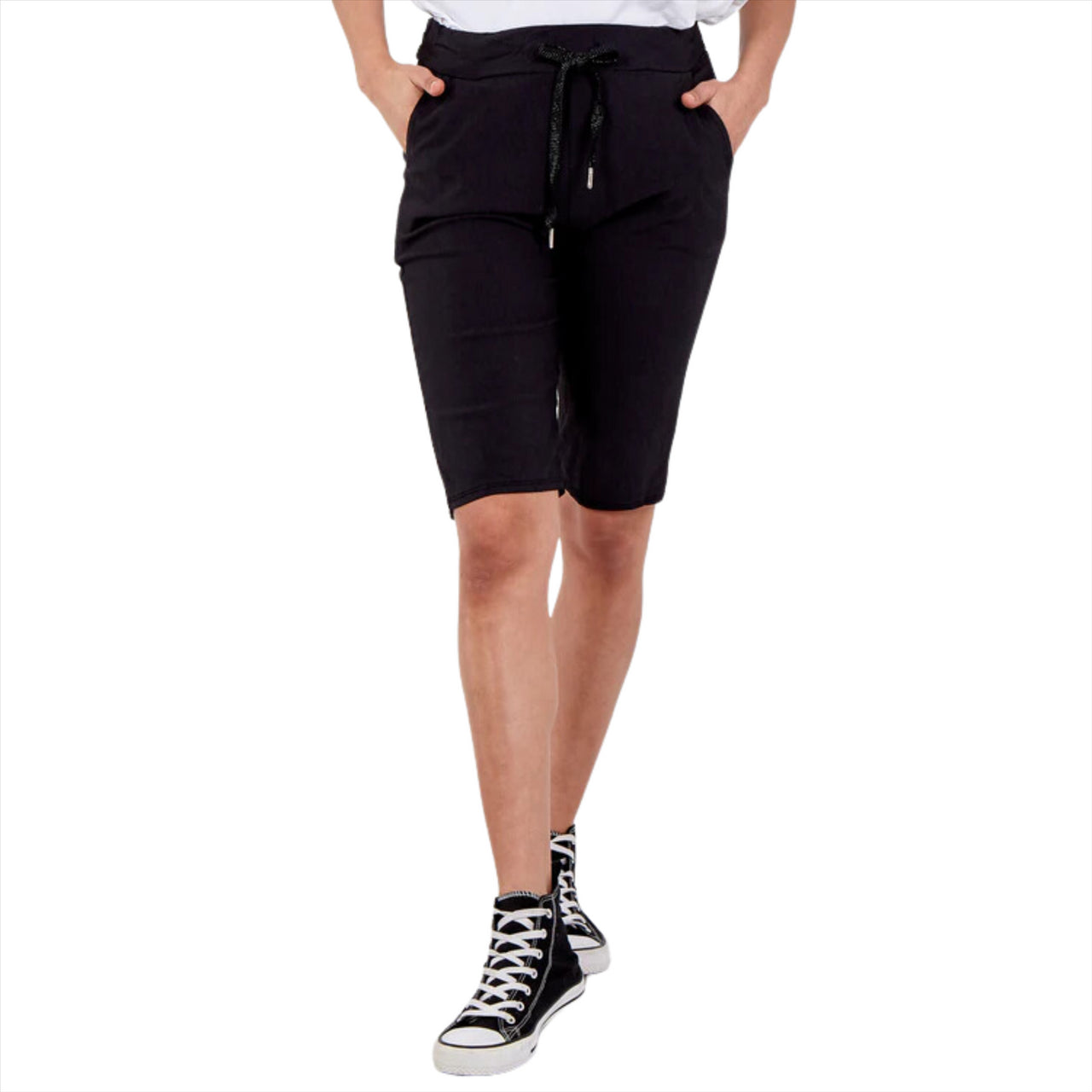 Magic Shorts Super Stretch Plain Shorts | Black | One Size
