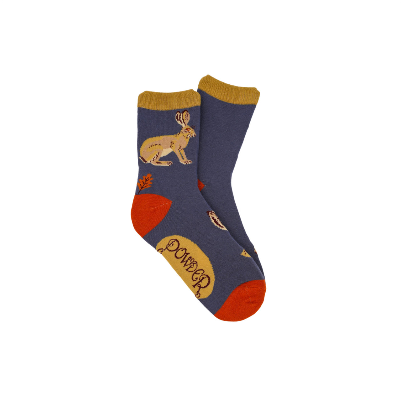 Powder Women's Ankle Socks | Hare Cameo | Blue