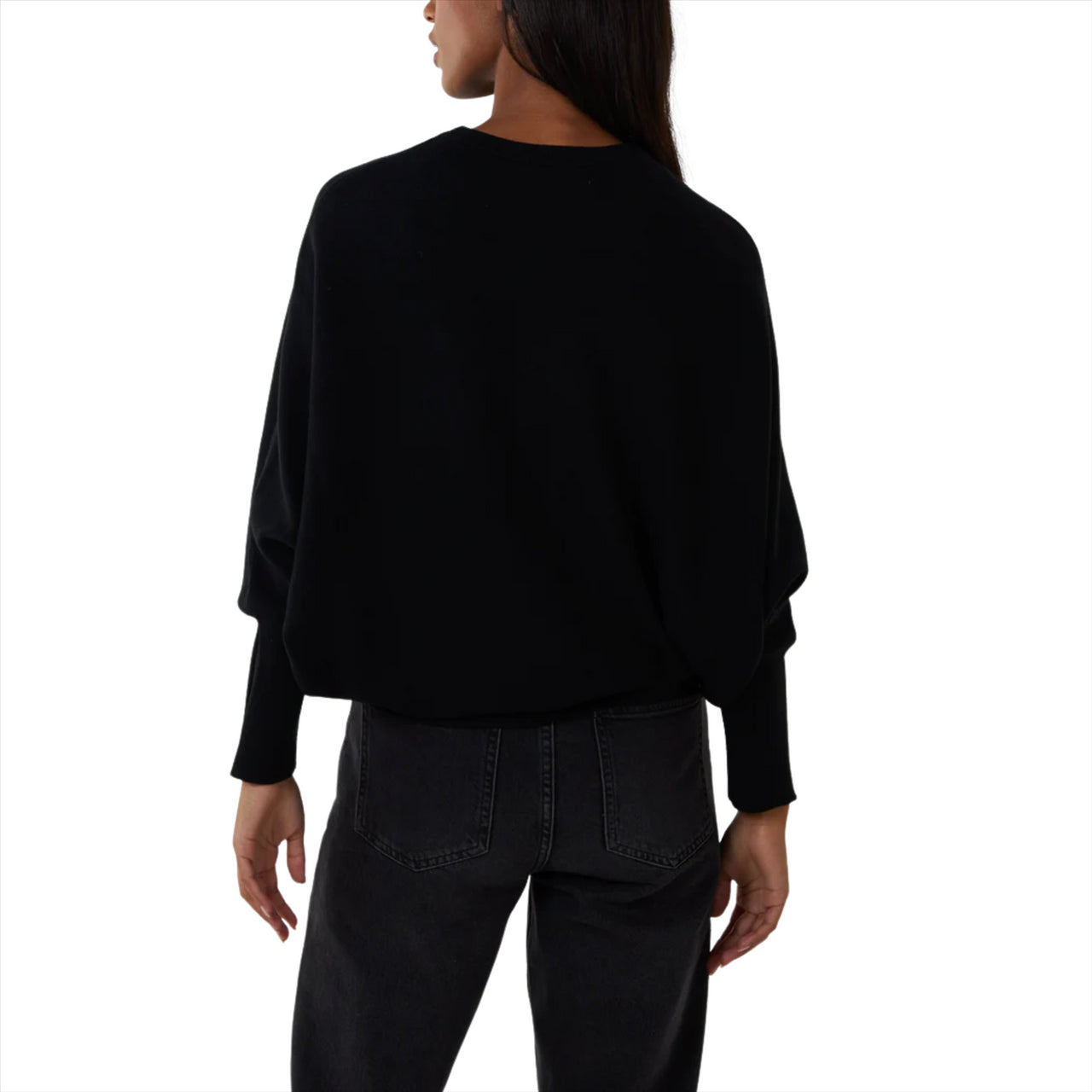 Sequin Animal Star Batwing Jumper | Black