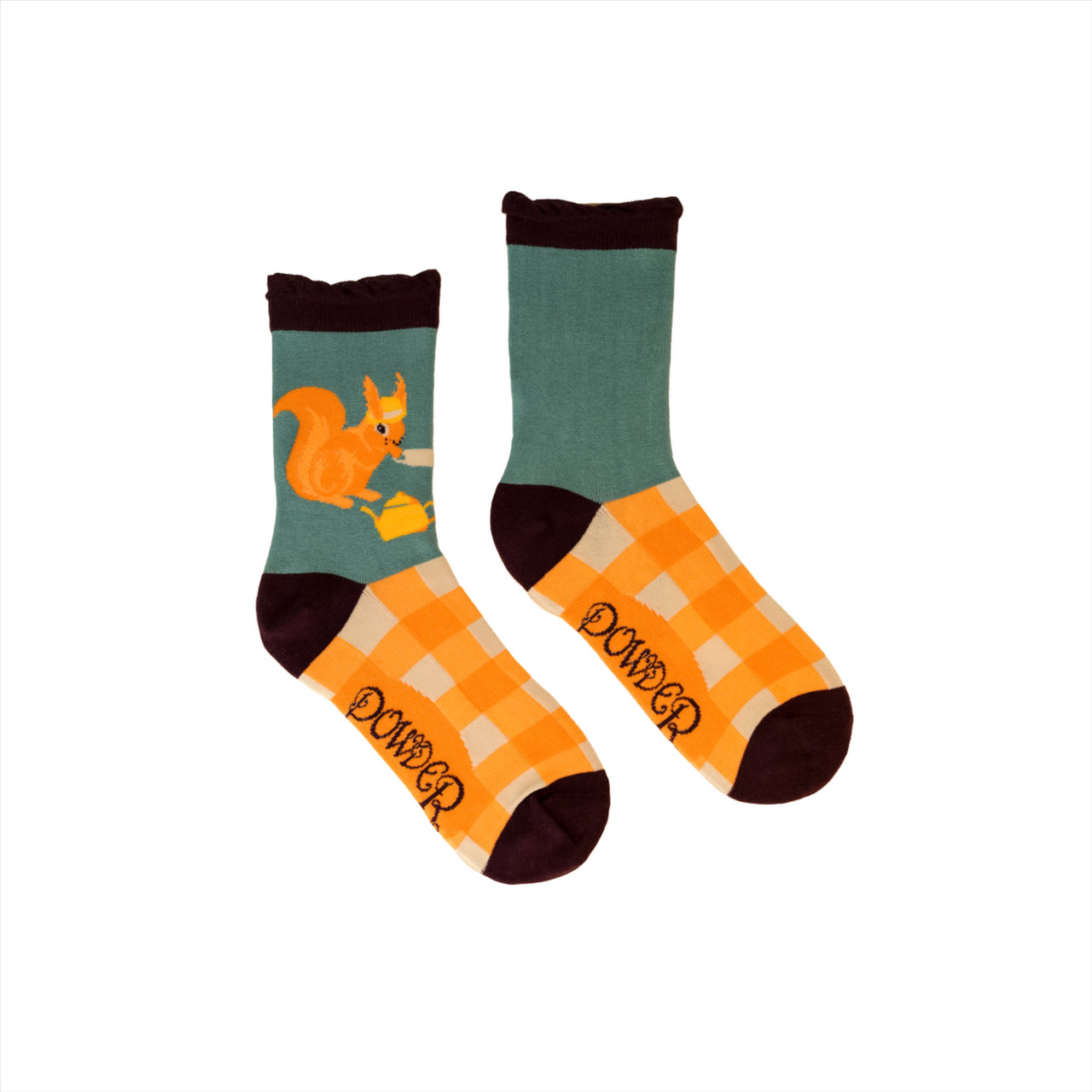 Powder Women's Ankle Socks | Teatime Squirrel