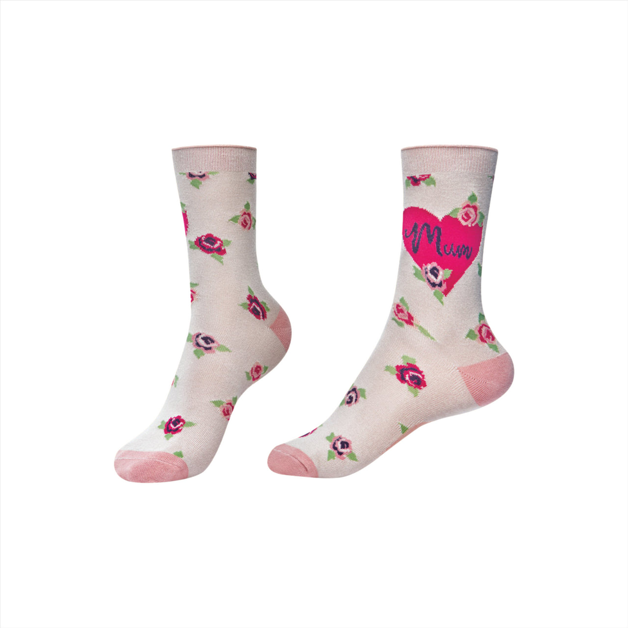 Powder Women's 'Love My Mum' Ankle Socks | Coconut