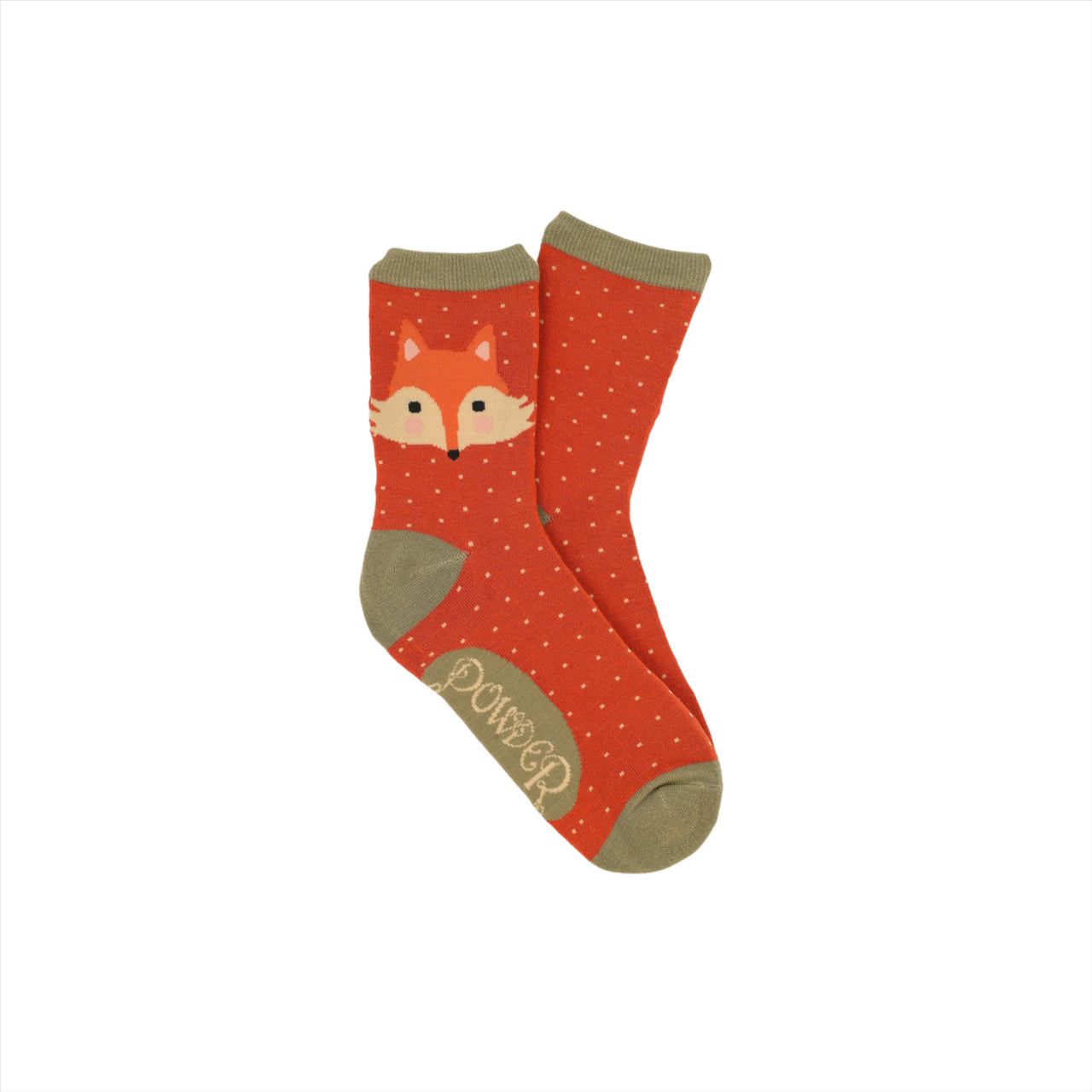 Powder Women's Ankle Socks | Cheeky Fox Face