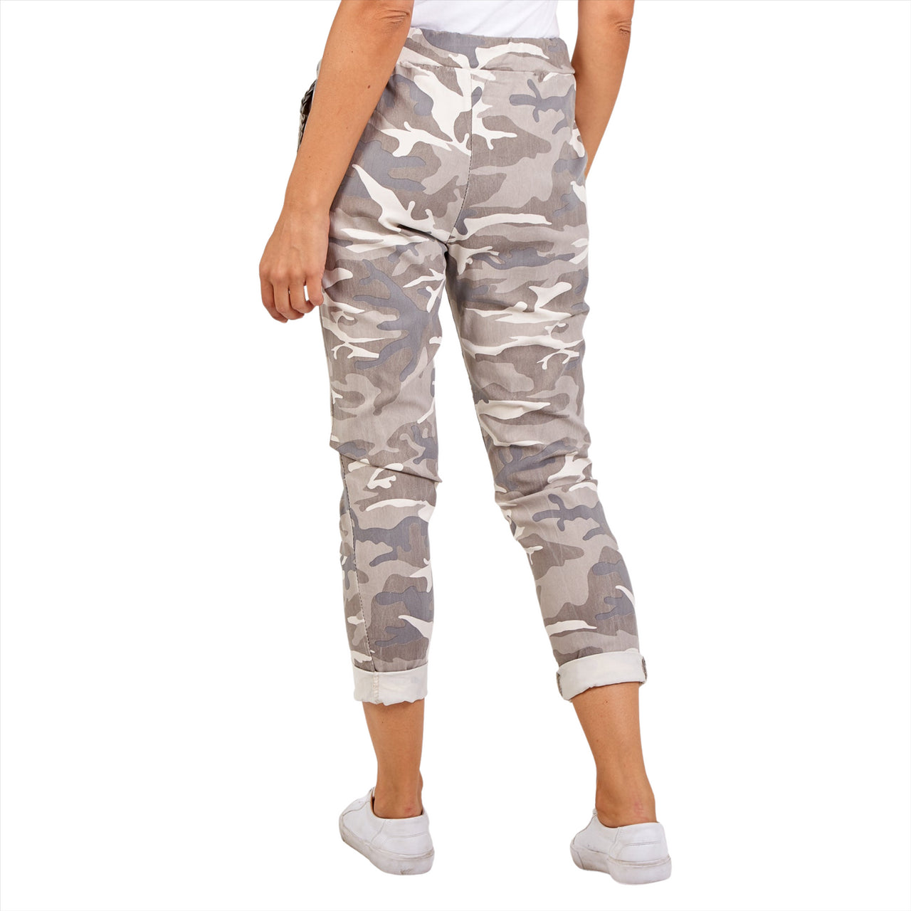 Magic Pants Super Stretch Camouflage Trousers | Stone | One Size