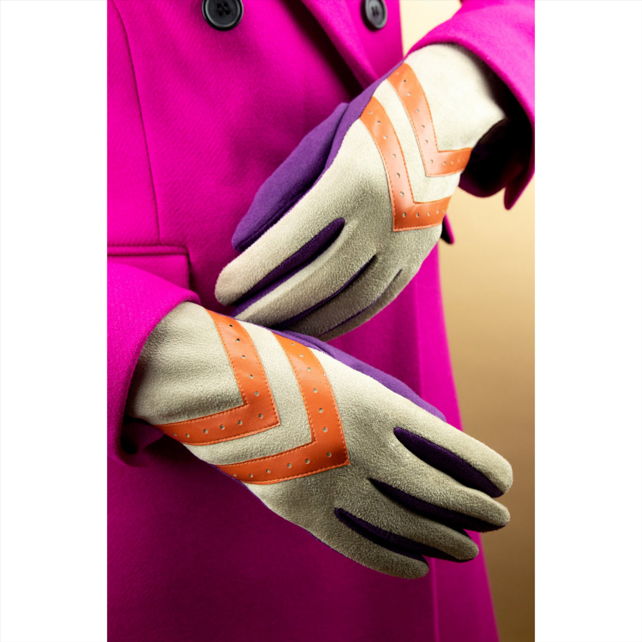 Powder Ashley Chevron Gloves