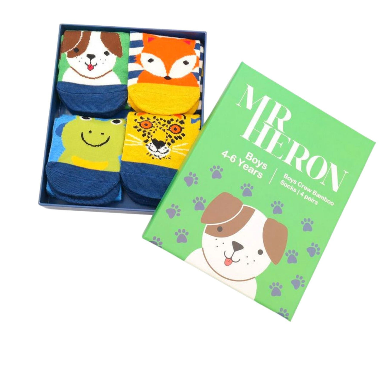 Miss Sparrow Boys Animal Socks Gift Box | 4-6 Years