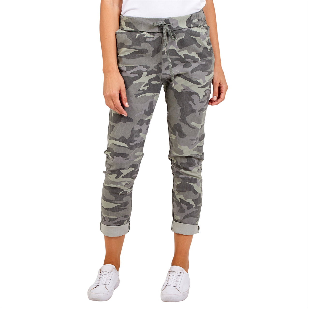 Magic Pants Super Stretch Camouflage Trousers | Khaki | One Size