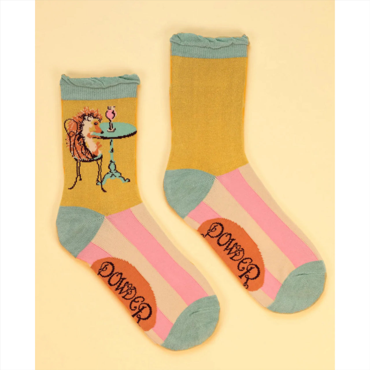 Powder Women's Ankle Socks | Vino Hedgehog